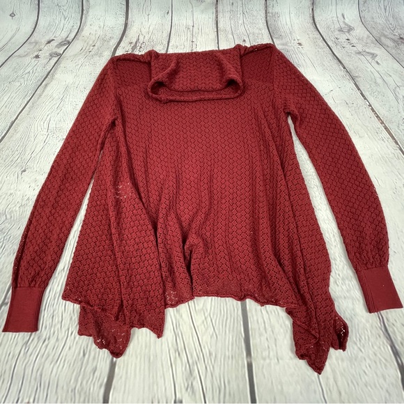 O'NEIL wine Clemens pullover knit sweater, size S - Picture 8 of 15